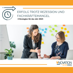 Valeria Tartaglia und Stephanie Holmes von YNovation bei einer Strategiebesprechung